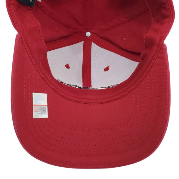Arkansas Razorbacks Mascot Running Hog Logo Red Adjustable Hat Cap Embroidered - Picture 11 of 12
